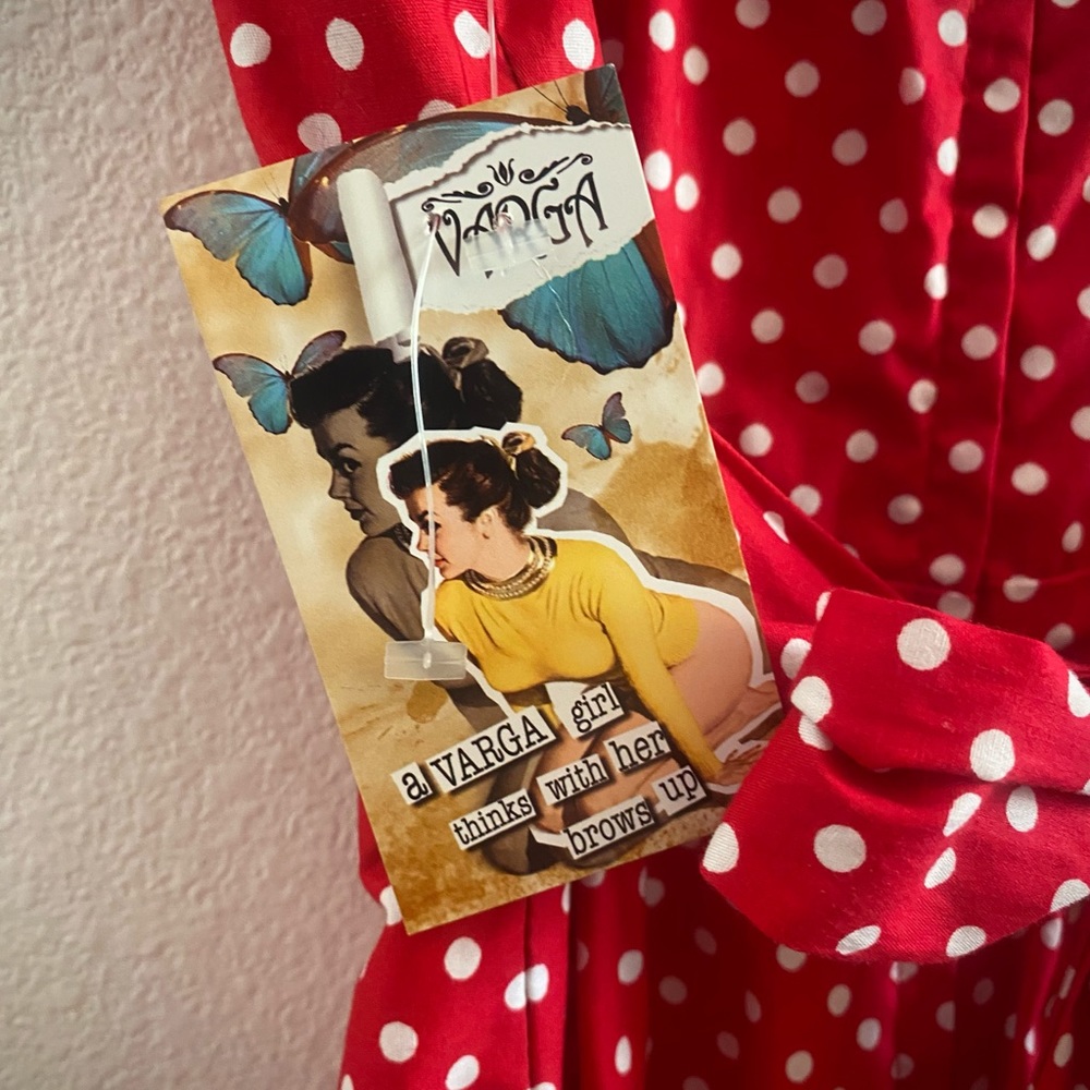 Vargas classic Marilyn style pin-up dress size medium NWT - Picture 7 of 11